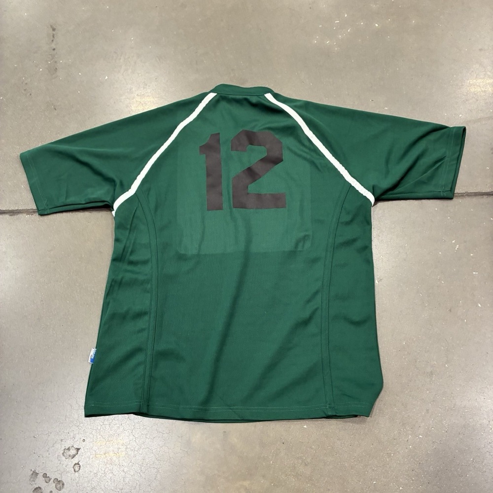 Gilbert Green Athletic Rugby Jersey Mens Size XL #12 Blade Collar Performance - Picture 6 of 6